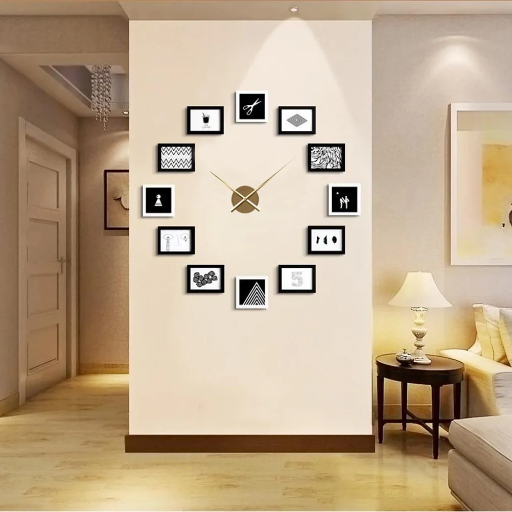DIY Reloj de Cuarzo Mecanismo de Gran Cruz-puntada Manos de Reloj de Agujas de Relojes de Pared 3D de la Casa de Arte de Decoración de Accesorios(sin Batería) Imagen 5