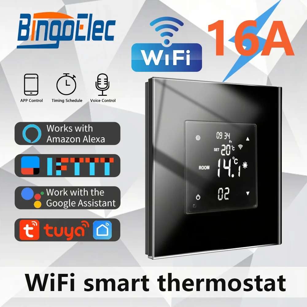 Tuya Wifi, ZigBee Termostato para el Hogar Inteligente de la Temperatura de Calefacción Controlador Eléctrico/de Gas de la Caldera/Cálido Piso de Alexa, Google, Yandex Imagen 0