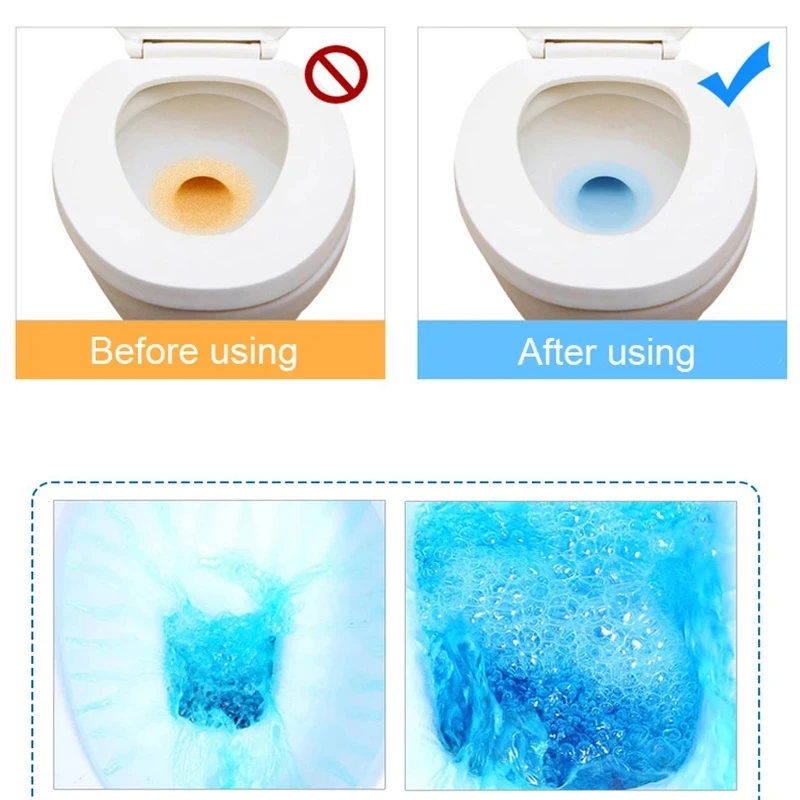 1Pcs Automatic Toilet Bowl Cleaner Tableta Efervescente Rápido Removedor de la Orina de la Mancha de Desodorante Amarillo Suciedad Aseo Herramientas de Limpieza Imagen 3