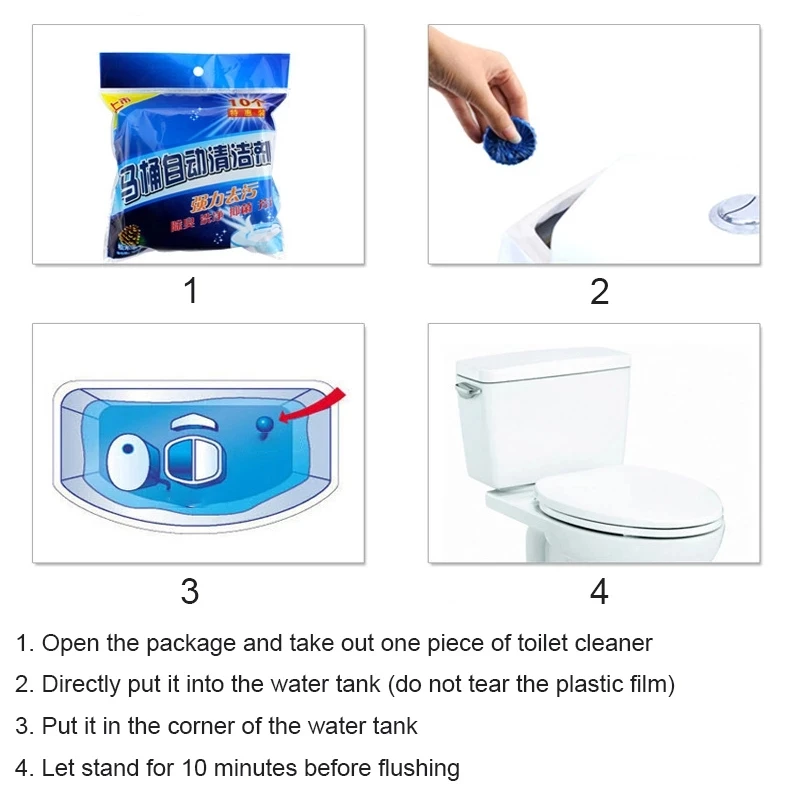 1Pcs Automatic Toilet Bowl Cleaner Tableta Efervescente Rápido Removedor de la Orina de la Mancha de Desodorante Amarillo Suciedad Aseo Herramientas de Limpieza Imagen 4