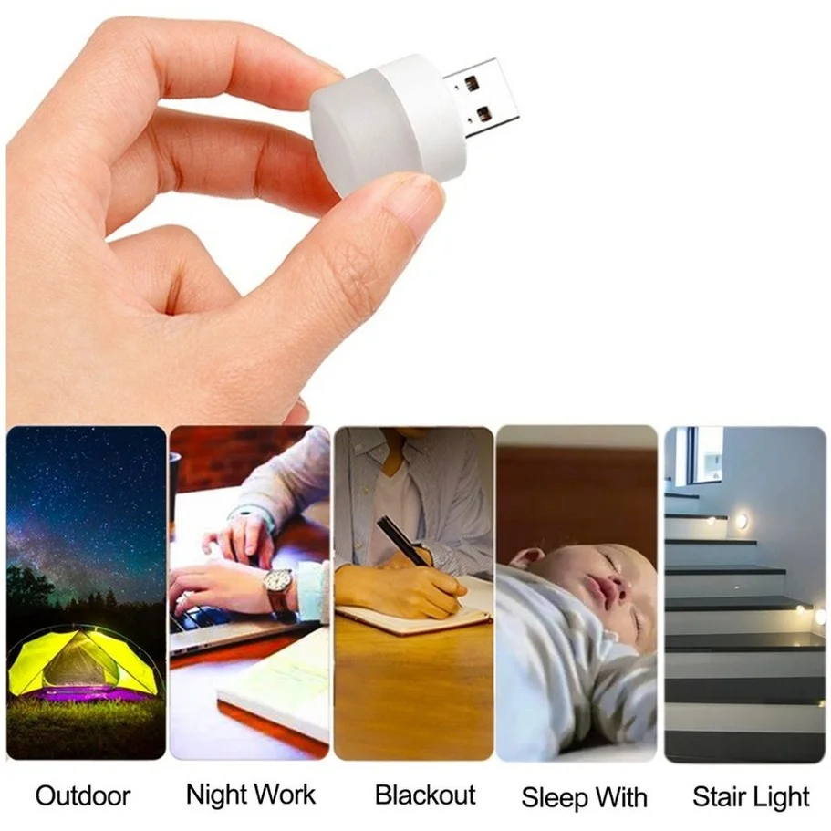3 PC USB Luz LED Usb Lámpara de Protección para los Ojos la Luz de Lectura del Equipo Lámpara de Lectura Móvil de Carga de Energía Libro de Lámparas de Luz de la Noche Imagen 2