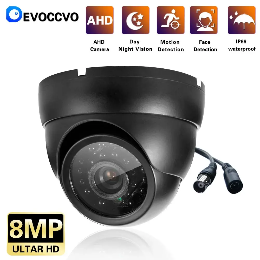 4K HD 8MP Cúpula AHD Cámara de 5 megapíxeles CCD de Seguridad de Vídeo de alta definición Analógica de la Cámara de la Visión Nocturna del IR de 2MP Cámara de CCTV Para AHD DVR de la CÁMARA AHCVBIVN Imagen 0