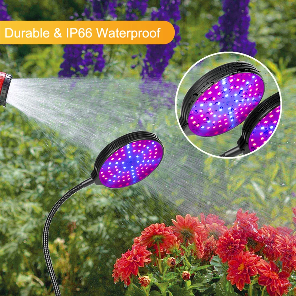 60W LED crecen la luz USB espectro completo de la planta de luz con clip de control de atenuación adecuadas para jardinería en macetas de plantas suculentas Imagen 4