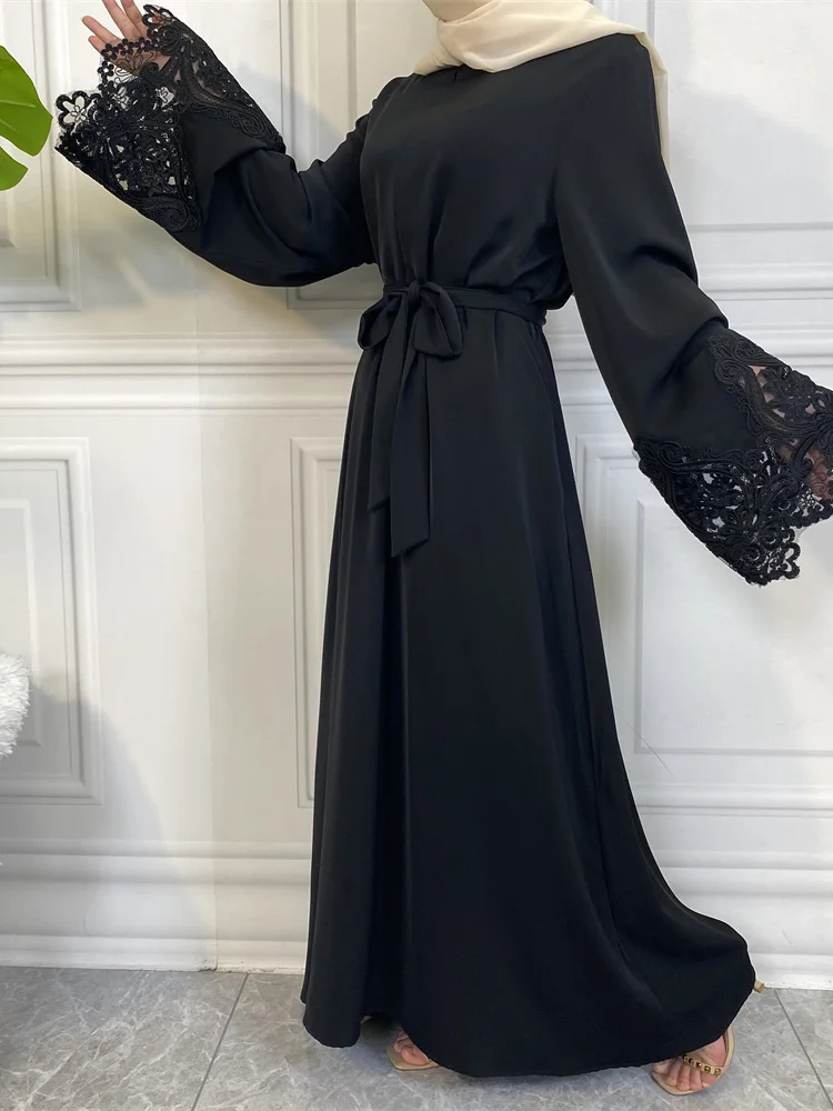 Abaya Musulmán Dubai Marroquí Jalabiyat Hiyab Kaftan Árabe Lactancia traje de Pavo Vestido de Noche Islámicos Africanos Vestidos Para las Mujeres Imagen 2