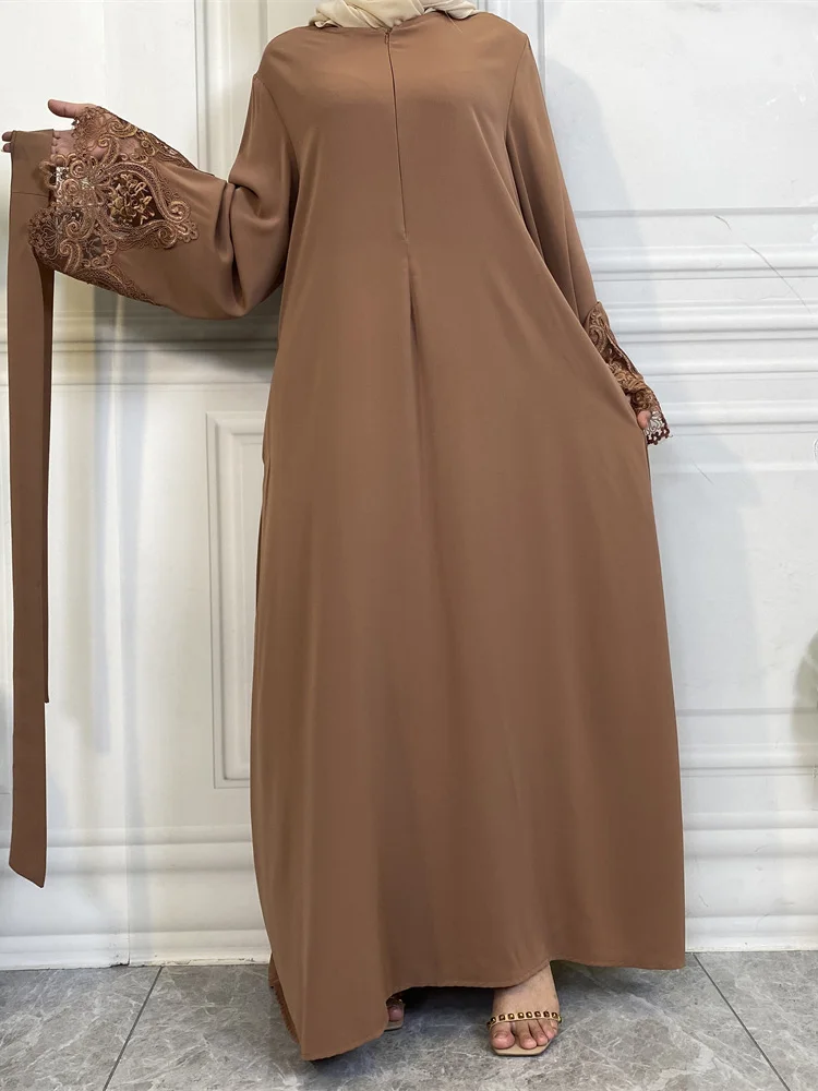 Abaya Musulmán Dubai Marroquí Jalabiyat Hiyab Kaftan Árabe Lactancia traje de Pavo Vestido de Noche Islámicos Africanos Vestidos Para las Mujeres Imagen 3