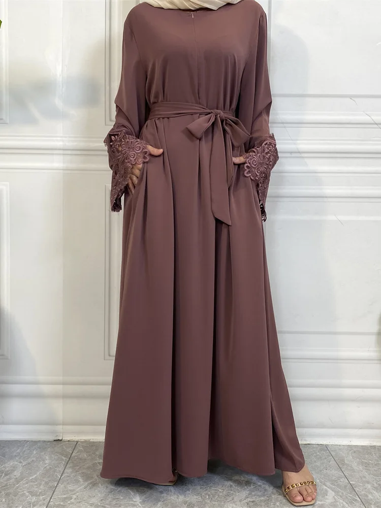 Abaya Musulmán Dubai Marroquí Jalabiyat Hiyab Kaftan Árabe Lactancia traje de Pavo Vestido de Noche Islámicos Africanos Vestidos Para las Mujeres Imagen 4
