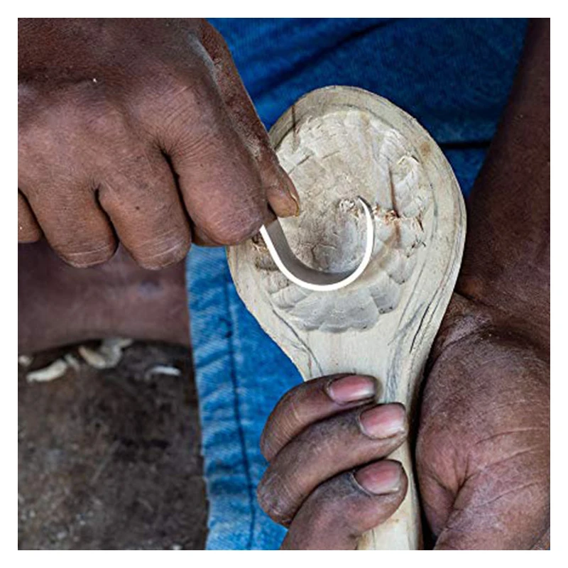 Cincel cuchillo de talla de madera DIY manual de tallado en madera, herramienta de talla de madera cuchillo para pelar la carpintería de la cuchara de la mano de la herramienta de trabajo Imagen 4