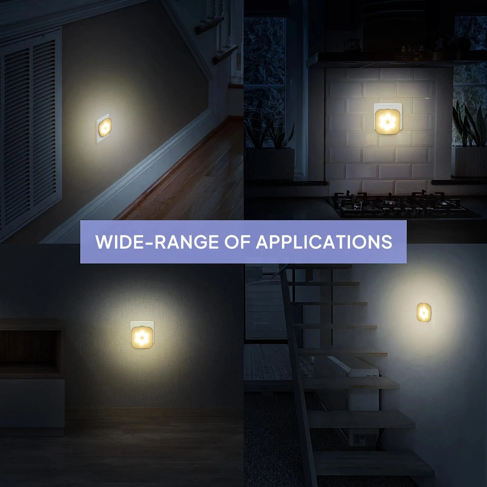 De Noche LED de pared de Luz de la Lámpara Con Enchufe de la UE Smart Sensor de Movimiento de la Casa de la Escalera Armario del Pasillo WC Lámpara de la Mesita del Pasillo de la Vía A11 Imagen 4