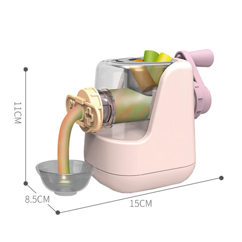 DIY Color de Barro de Fideos de la Máquina de Juego de Casa Pretender Juguete de Simulación de Cocina de Crema de Hielo de la Máquina Modelo de Conjunto de Plastilina Regalo para el Niño Imagen 5