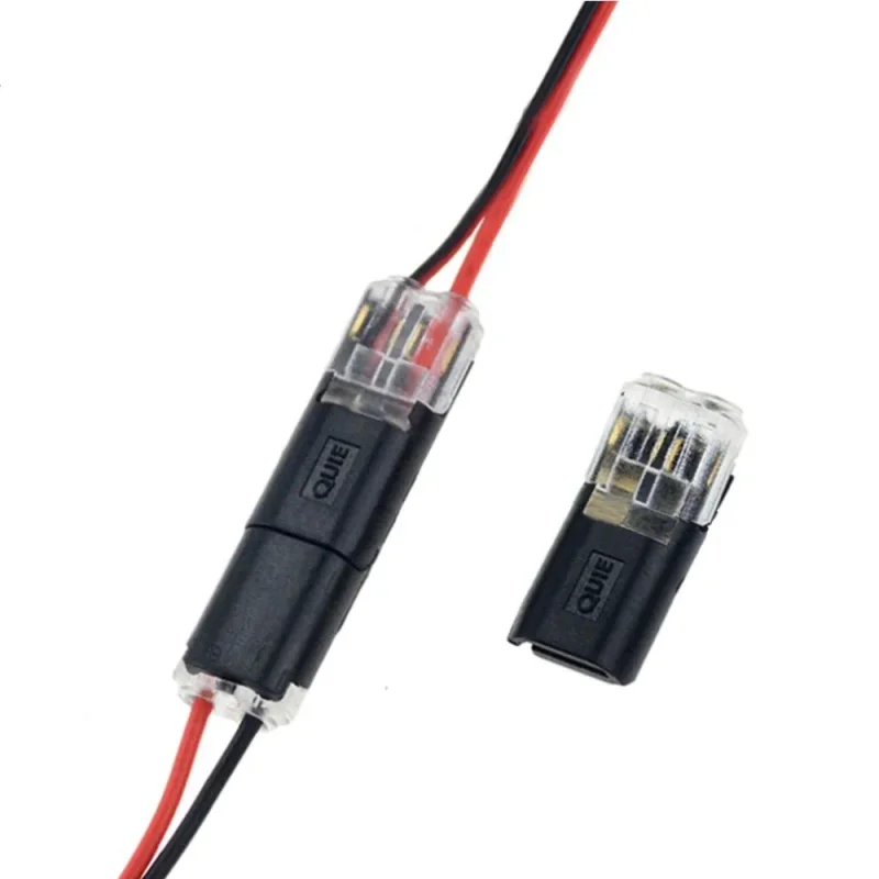Doble cable Conector Con Cierre de Hebilla Rápida Cable Eléctrico Complemento Conector de Empalme de Bloqueo de Cable de Fácil Caja de Empalme En Imagen 0