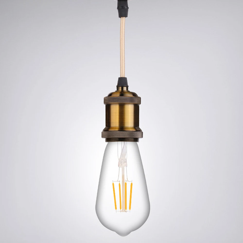 E27 Vintage Base de la Bombilla de la Lámpara De Colgante soporte de la Luz de Techo lámpara de Araña de 1M de Cable Colgando Zócalo de la Lámpara Imagen 1