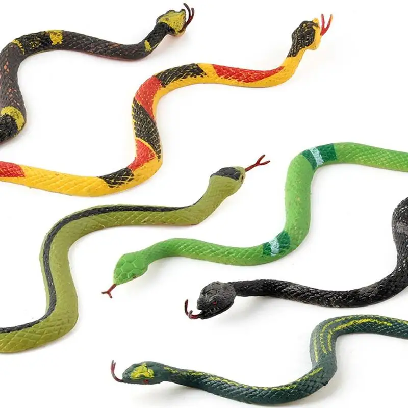 Los niños de Simulación de Rastreo de Animales Salvajes Modelo Complicado de Python de la serpiente de Cascabel Modelo de los Niños de la Novedad Lindo Juguete de la Serpiente Imagen 2