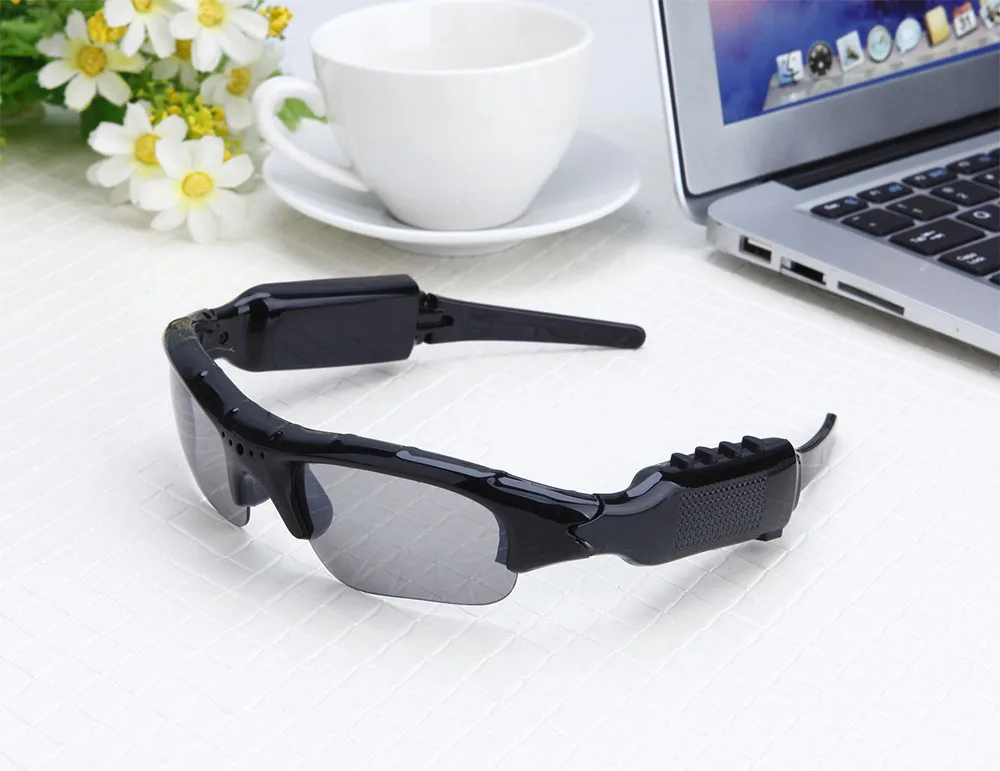 Mini Cámara Multi-función Sunglasseswith Auricular Bluetooth de Deportes de la Grabadora de Video Lentes Polarizadas de Sol de Cristal 1080P Videocámara Imagen 5