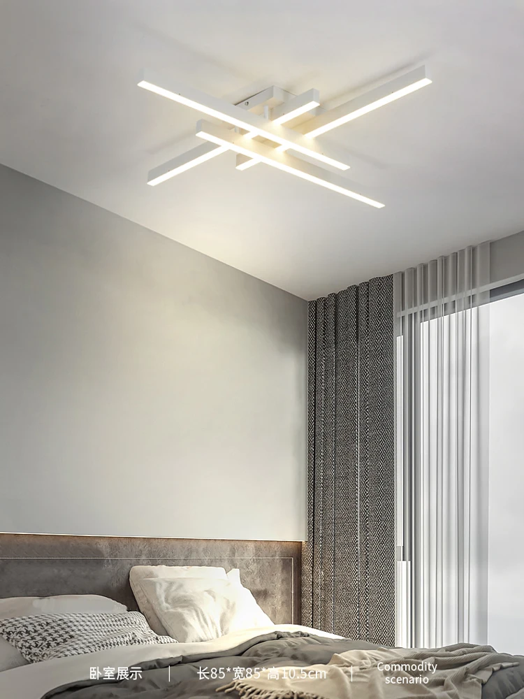 Moderno Nórdicos LED lámpara de araña con control remoto LED techo lámpara de araña sala comedor cocina dormitorio de la luz negra Imagen 2