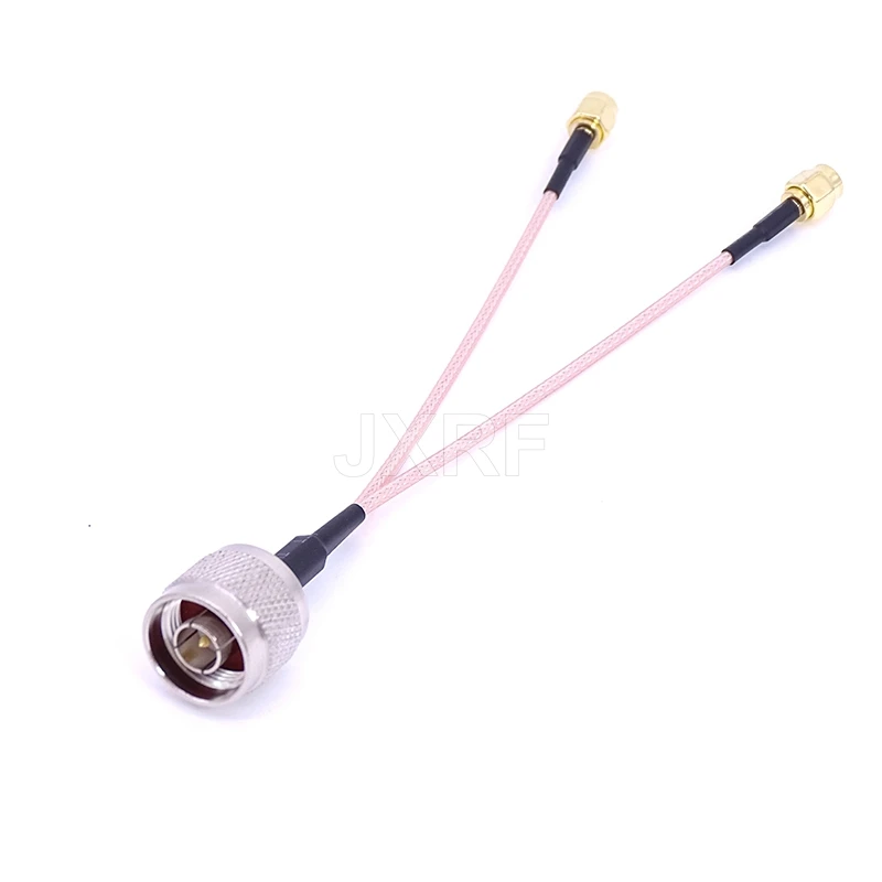 N Macho/Hembra Doble Enchufe hembra de SMA 2XSMA Adaptador de Antena Y el Tipo Divisor de la Coleta RG316 RF Coaxial Cable de Extensión Imagen 1