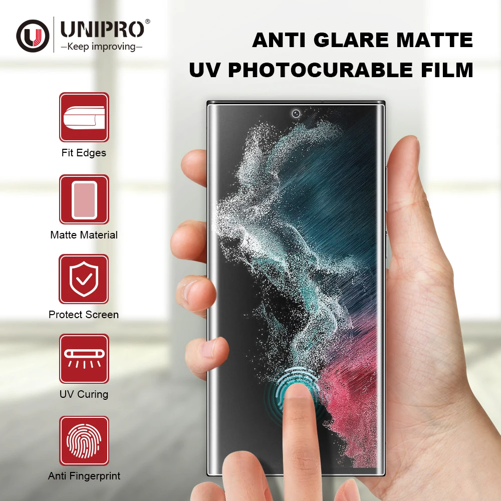 UNIPRO 50Pcs TPU de Hidrogel de Cine Para la Máquina de Corte Protector de Pantalla HD de Claro Mate Anti-azul de Privacidad de Curado UV de la Película Imagen 5