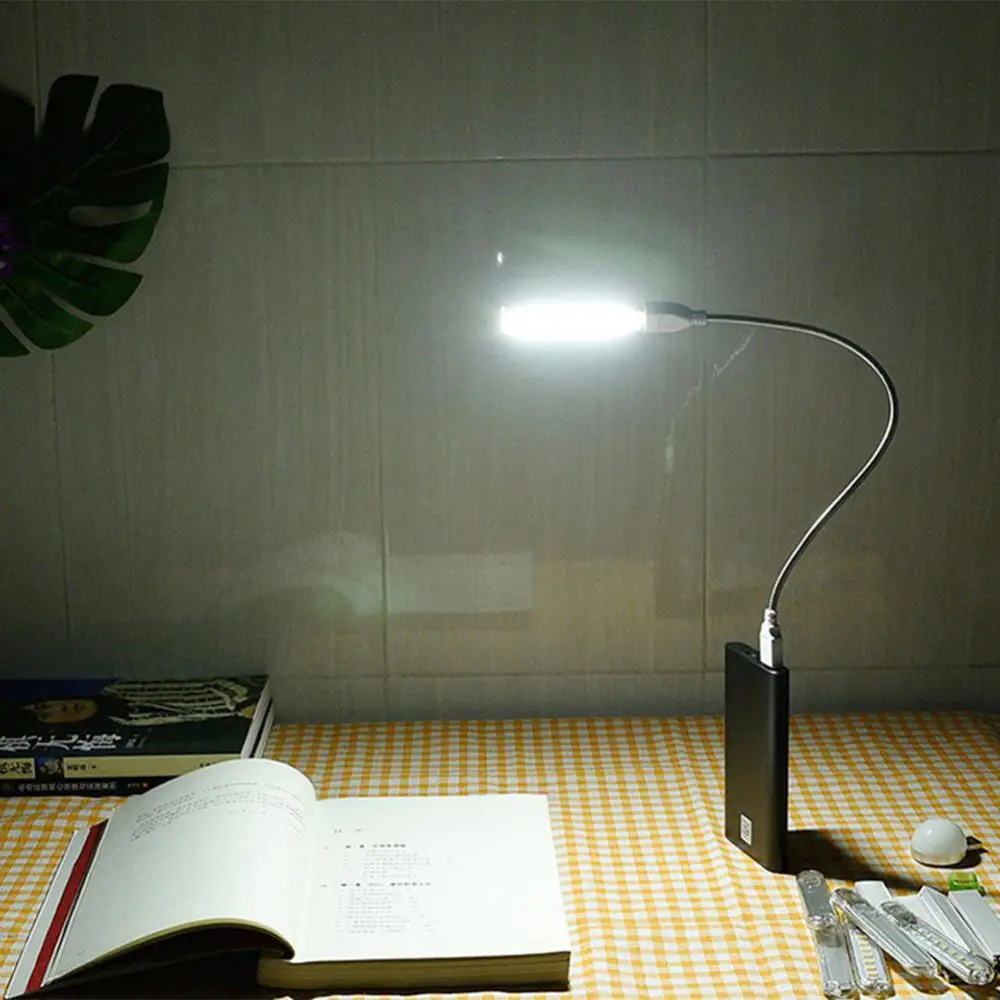 USB Luces de la Lámpara Pequeña Luz de la Noche Equipo Móvil de Carga de Energía Mini Libro de Lámparas LED de la Protección Ocular de la Lectura de la Luz LED de la Luz del Libro Imagen 1